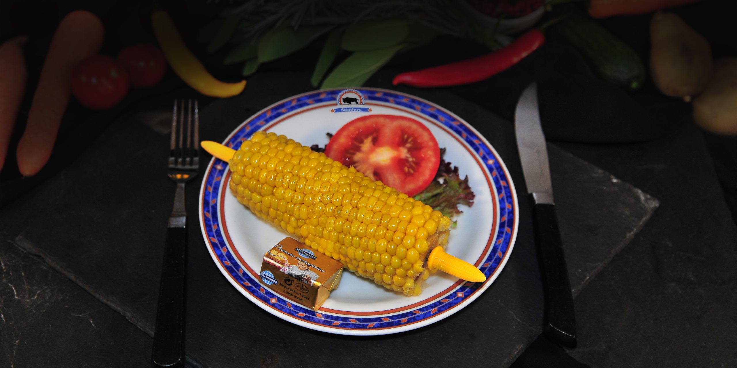 bratkartoffeln1912 Sanders Steakhaus Maiskolben